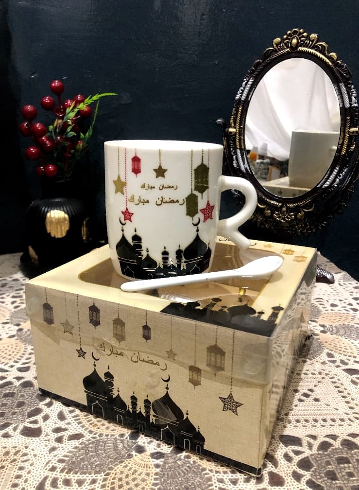 Custom Gift-Ready Ramadan Spoon Mug Mug - Lyrical Sip