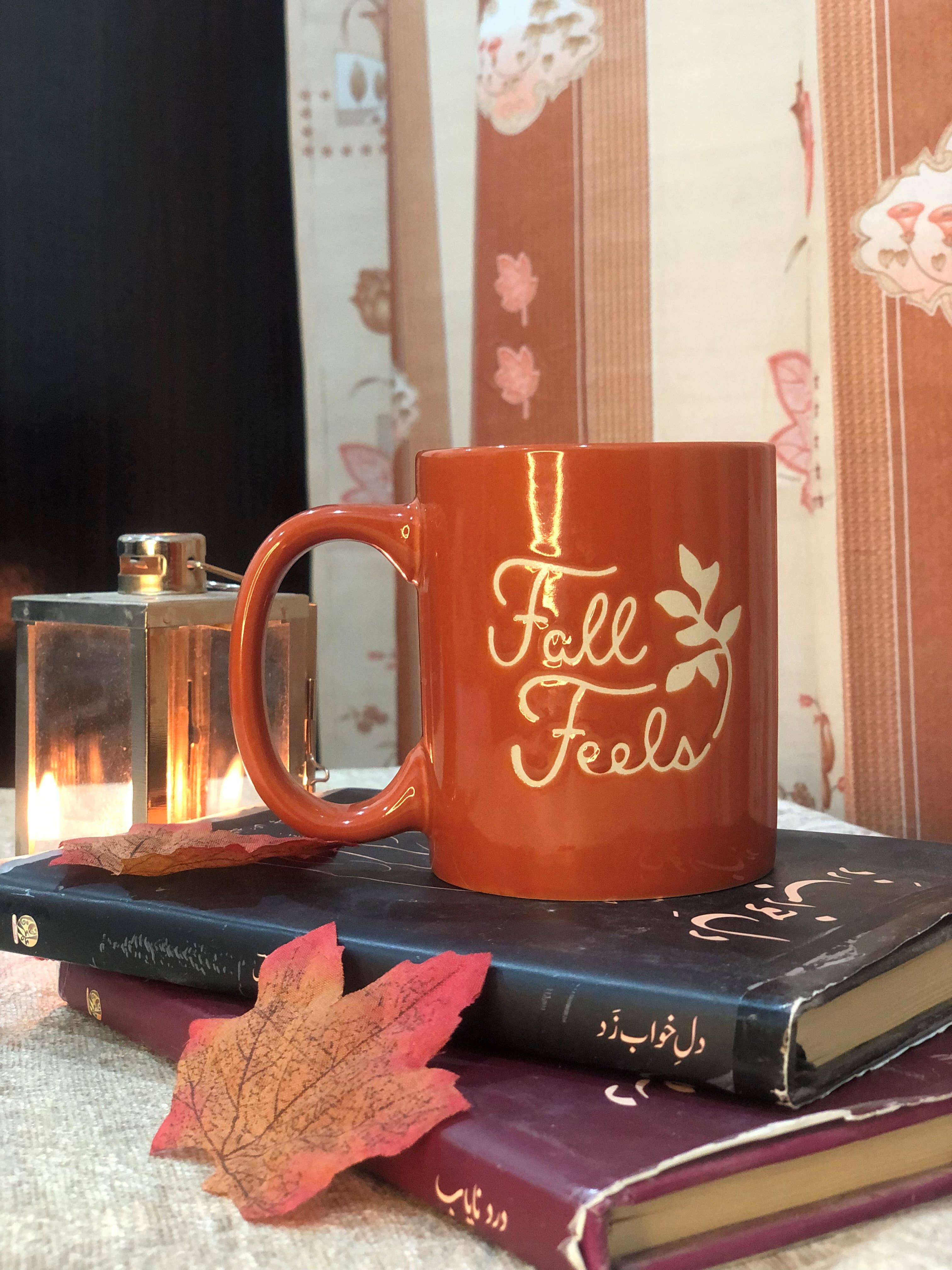 Custom 🍂 “Fall Feels” Autumn Mug – A Warm Hug in Every Sip Mug - Lyrical Sip